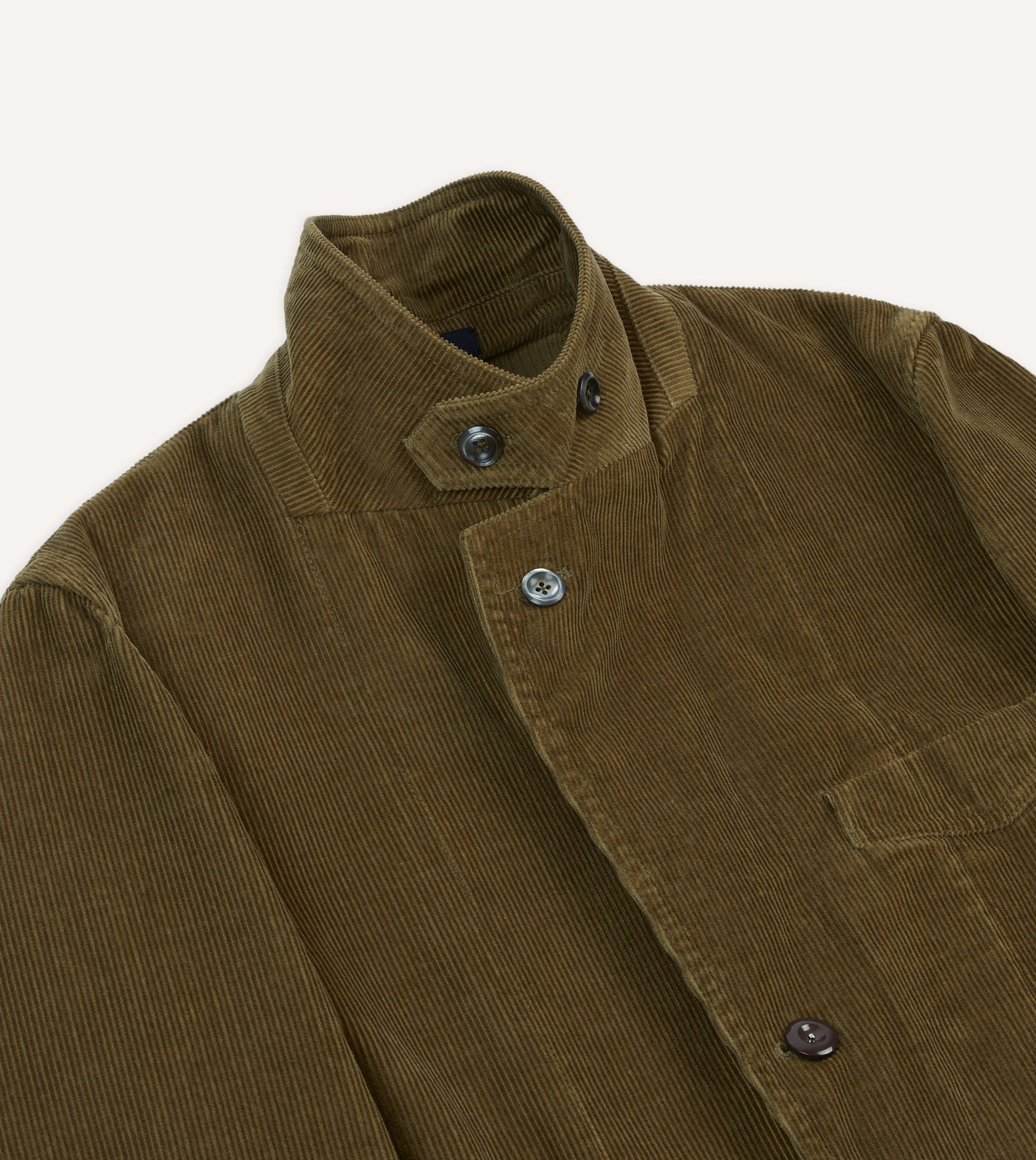 Olive Cotton Corduroy Field Games Blazer - Image 4