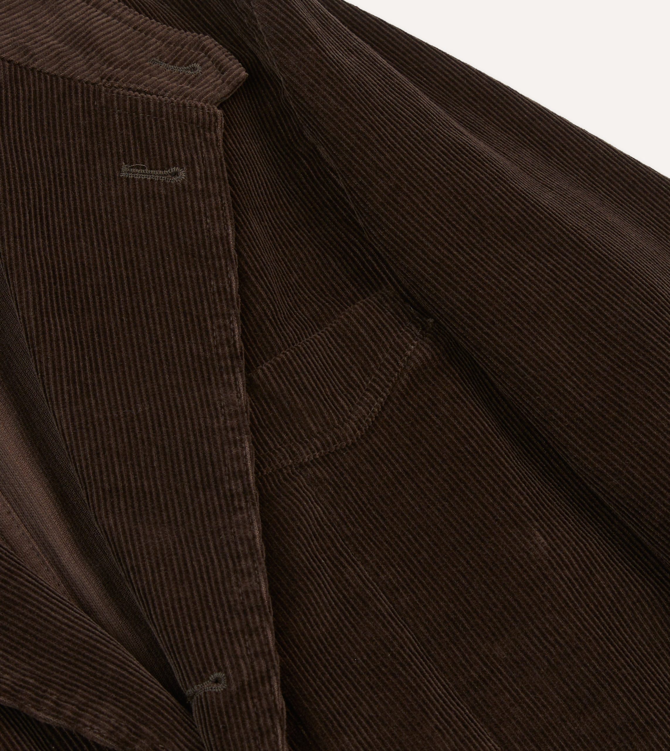 Brown Cotton Corduroy Field Games Blazer - Image 5