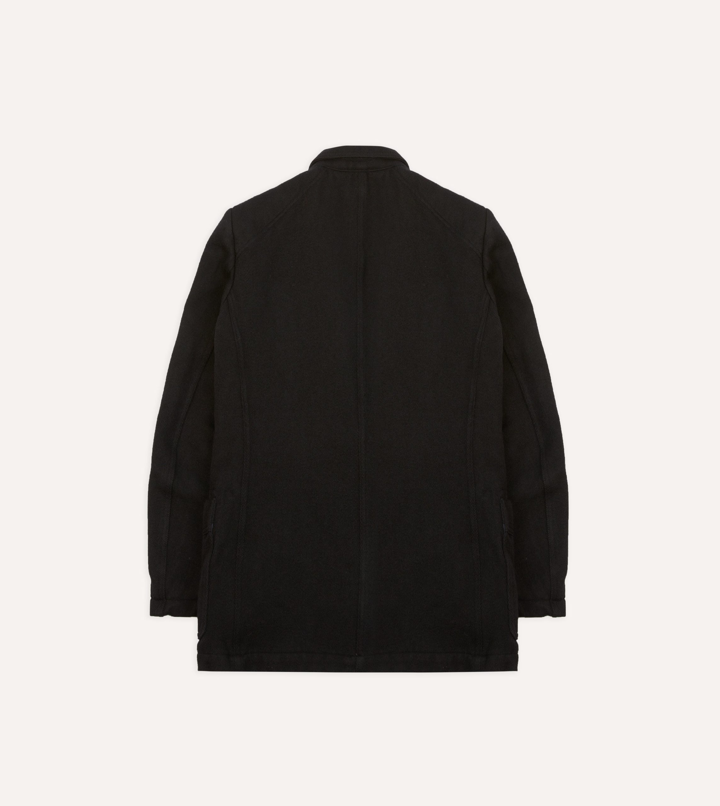 Navy Wool-Cotton Twill Field Games Blazer - Image 9