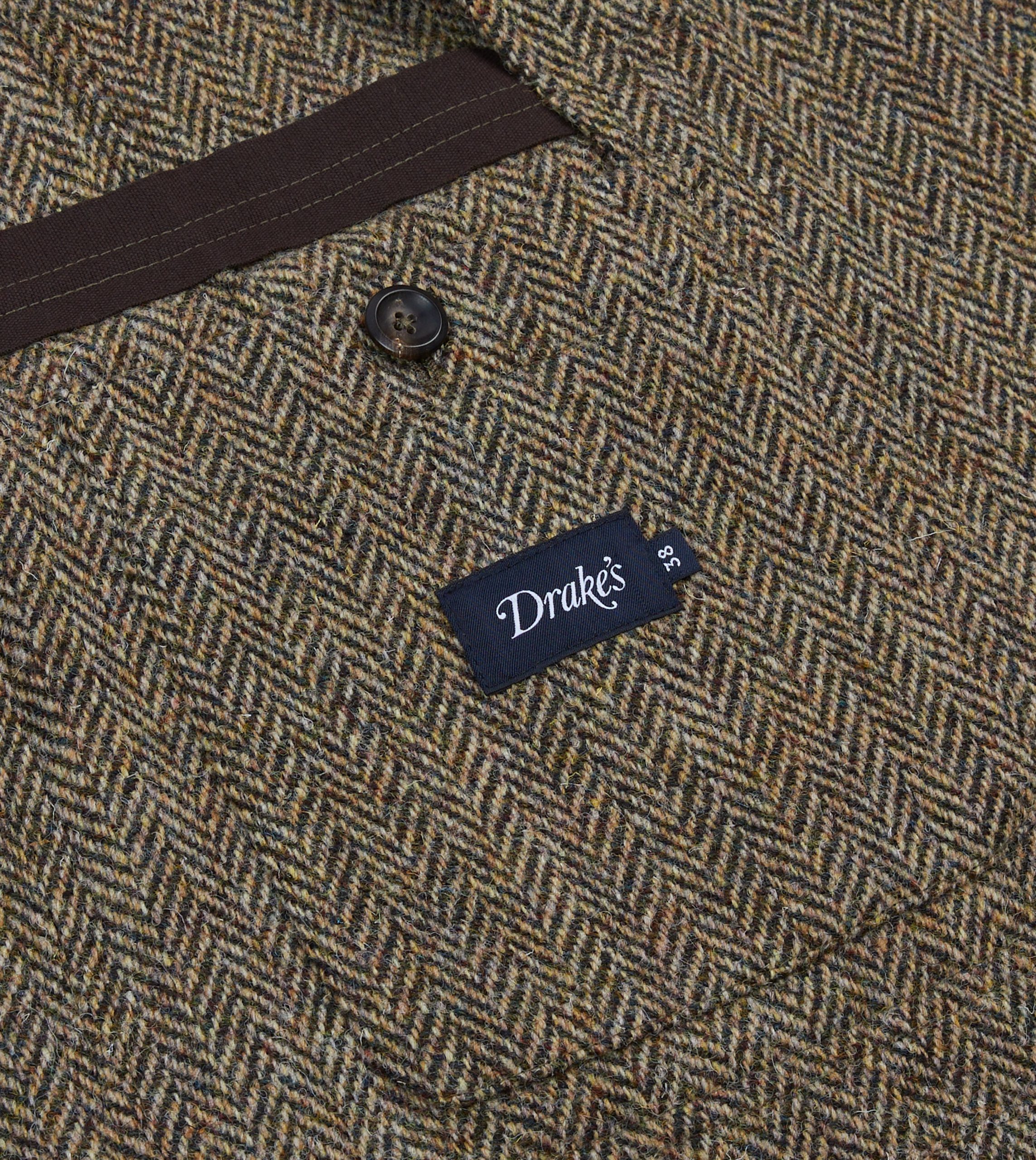 Olive Herringbone Harris Tweed Games Blazer Mk. VII - Image 8