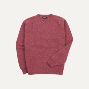 Mulberry Brushed Shetland Crew Neck Jumper