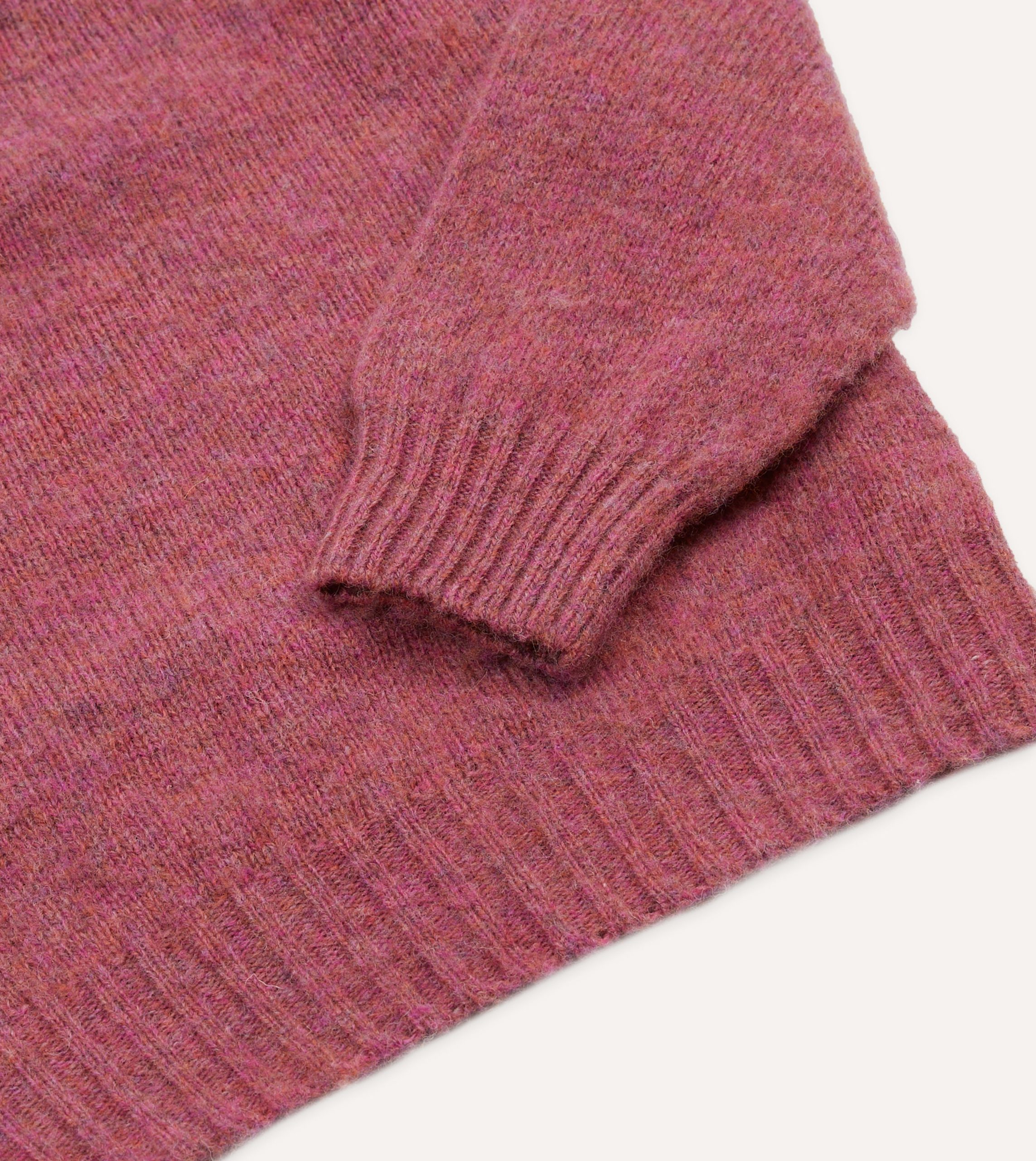 Mulberry Brushed Shetland Crew Neck Jumper - Image 4