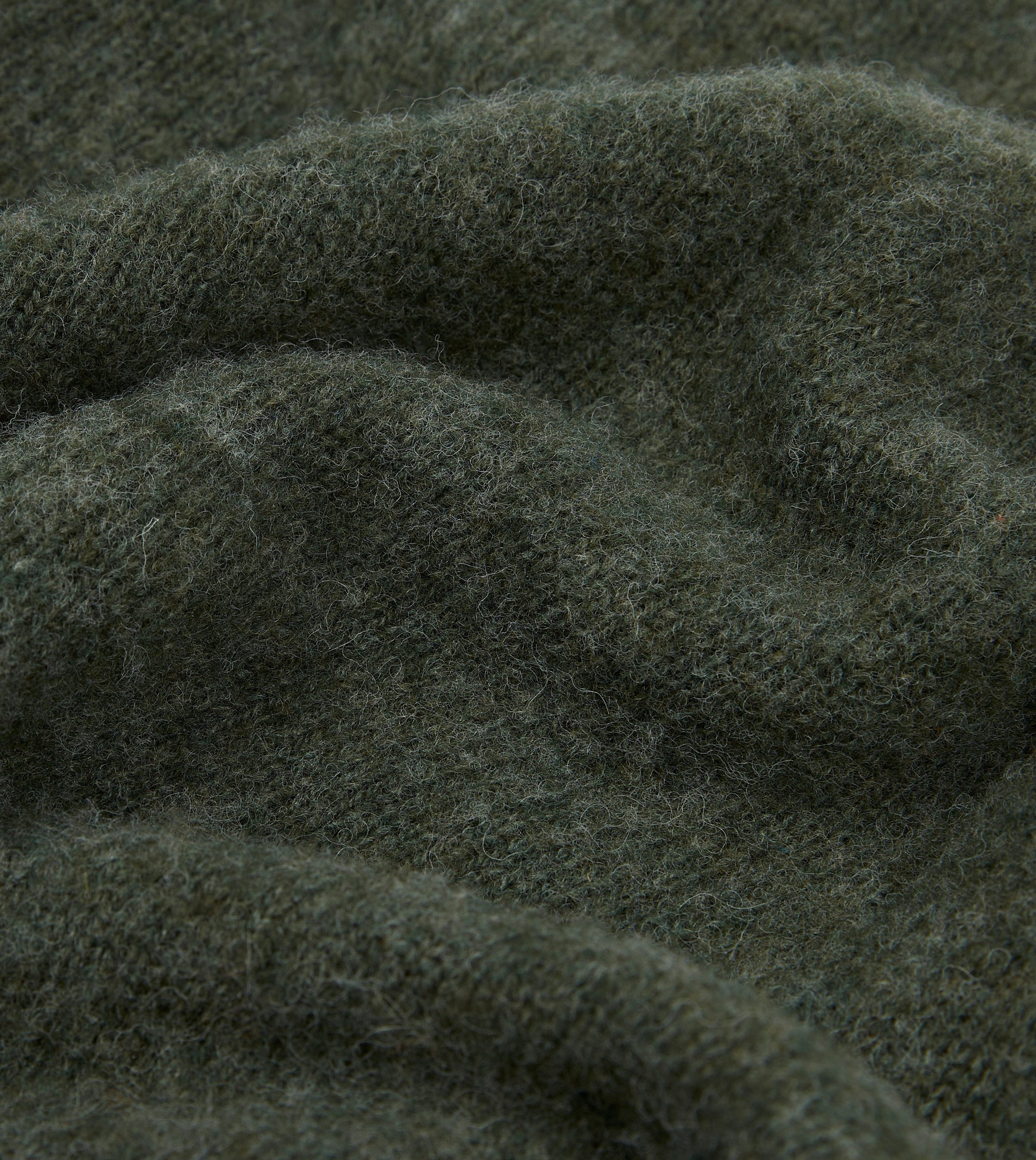 Seaweed Brushed Shetland Crew Neck Jumper - Image 2