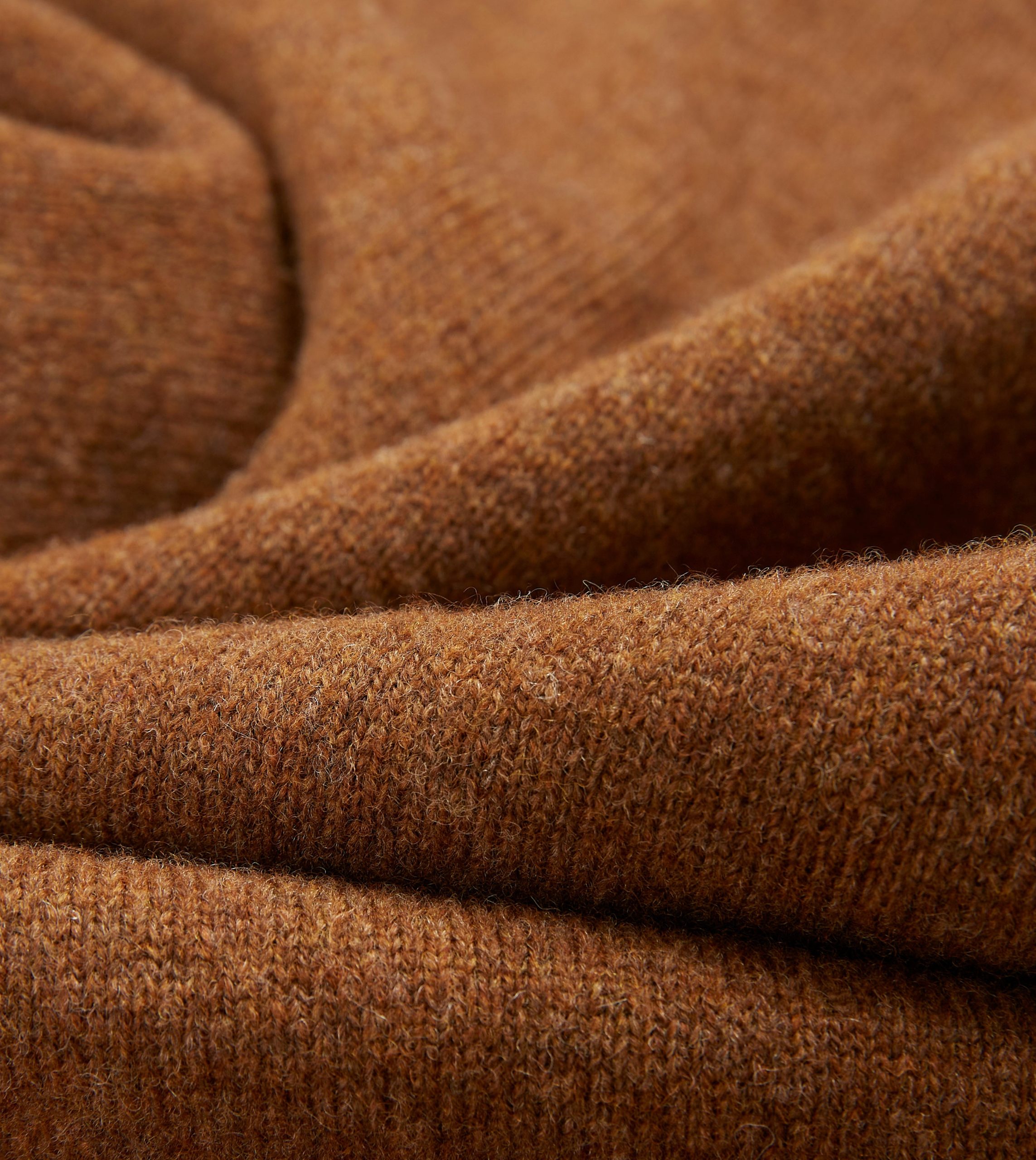 Light Brown Lambswool Sleeveless Cardigan - Image 2