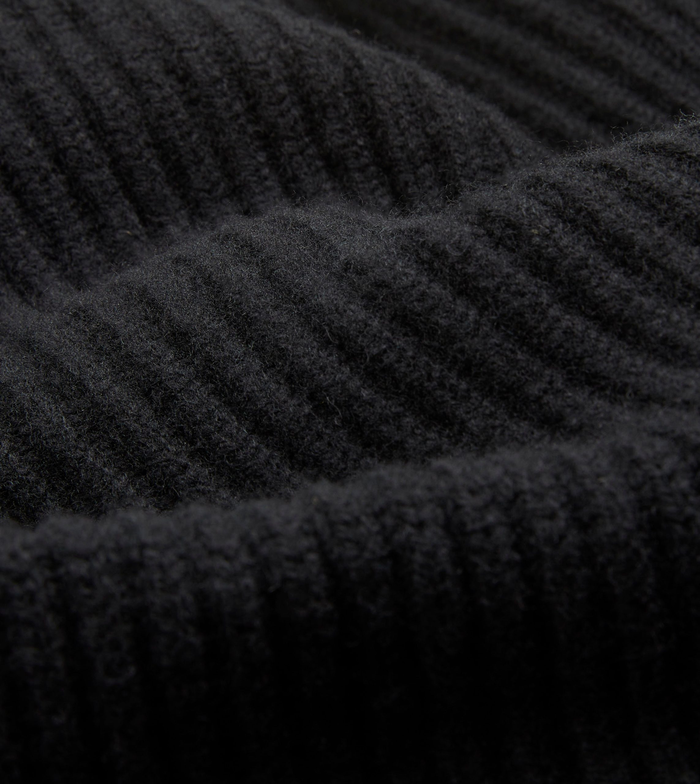 Black Lambswool Shawl Collar Cardigan - Image 2