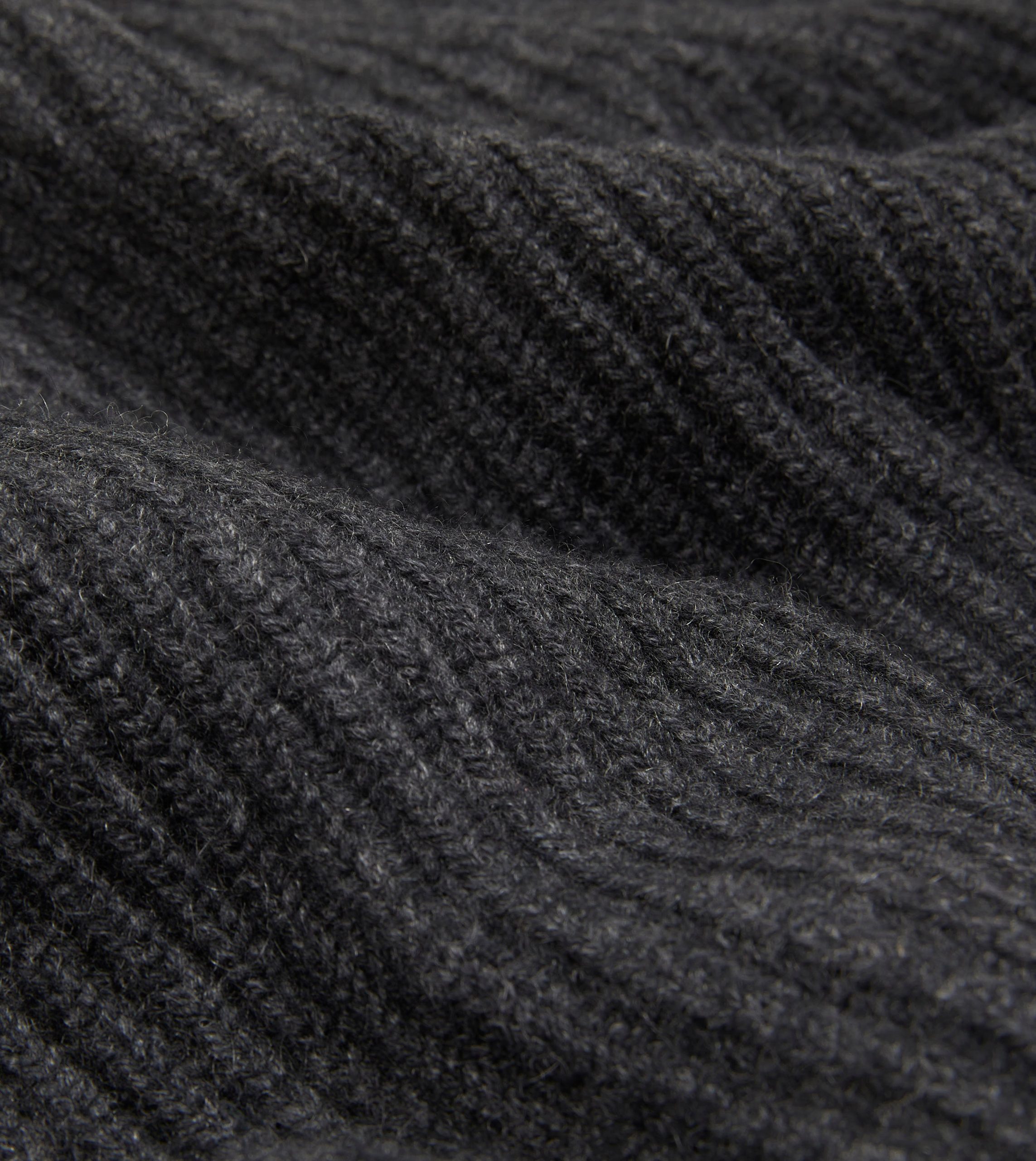 Charcoal Cashmere Shawl Collar Cardigan - Image 2