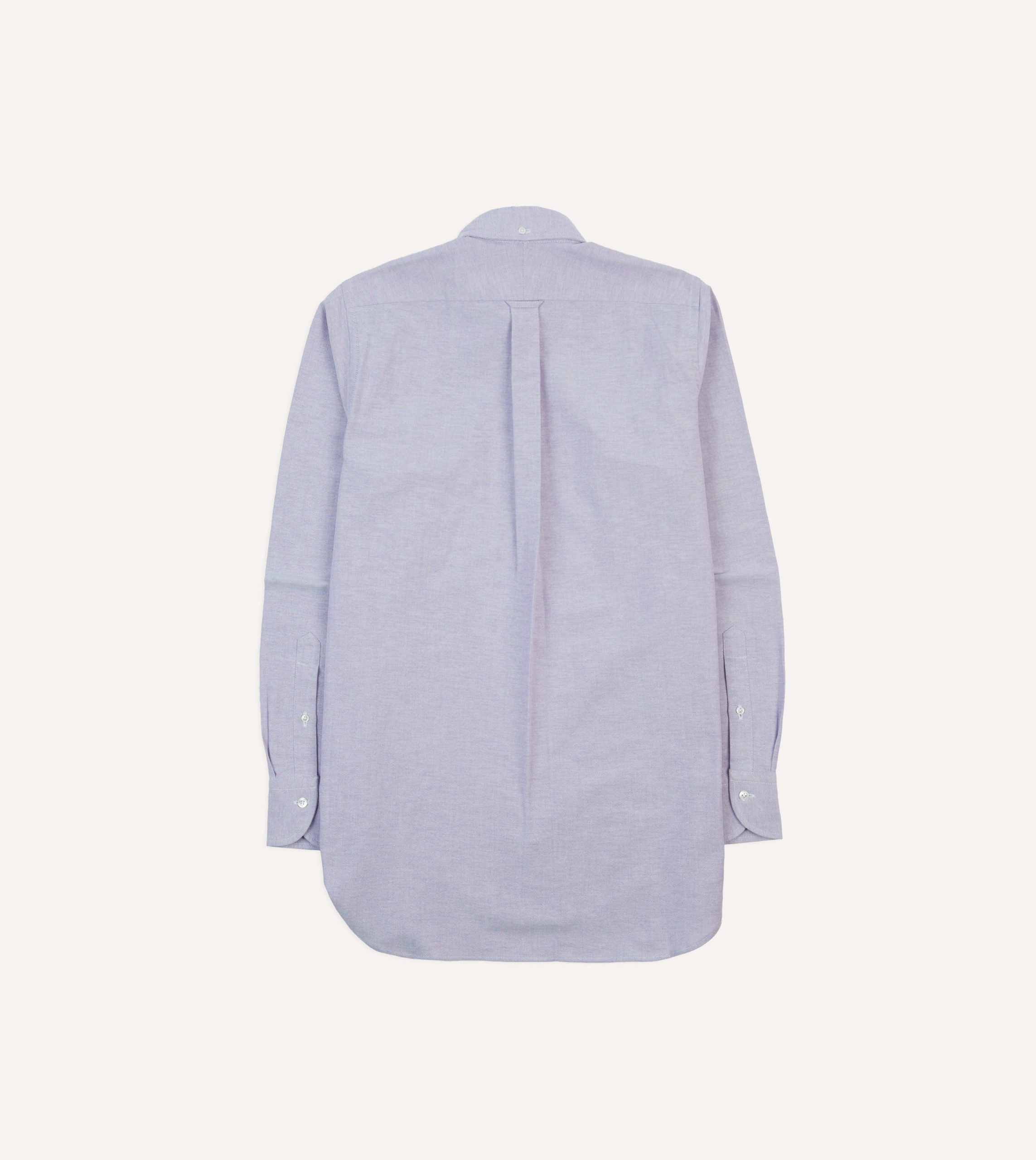 Lilac Cotton Oxford Cloth Button-Down Shirt - Image 6