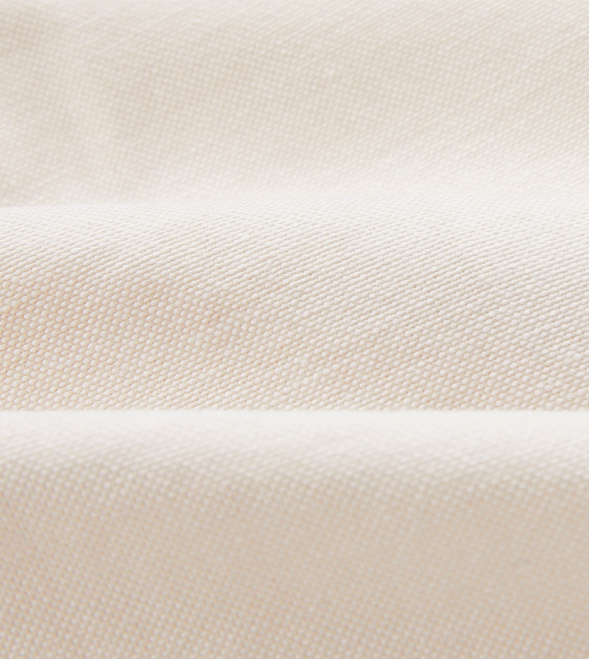 Cream Cotton Oxford Cloth Button-Down Shirt - Image 2