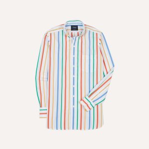 Multi Stripe Poplin Button-Down Shirt