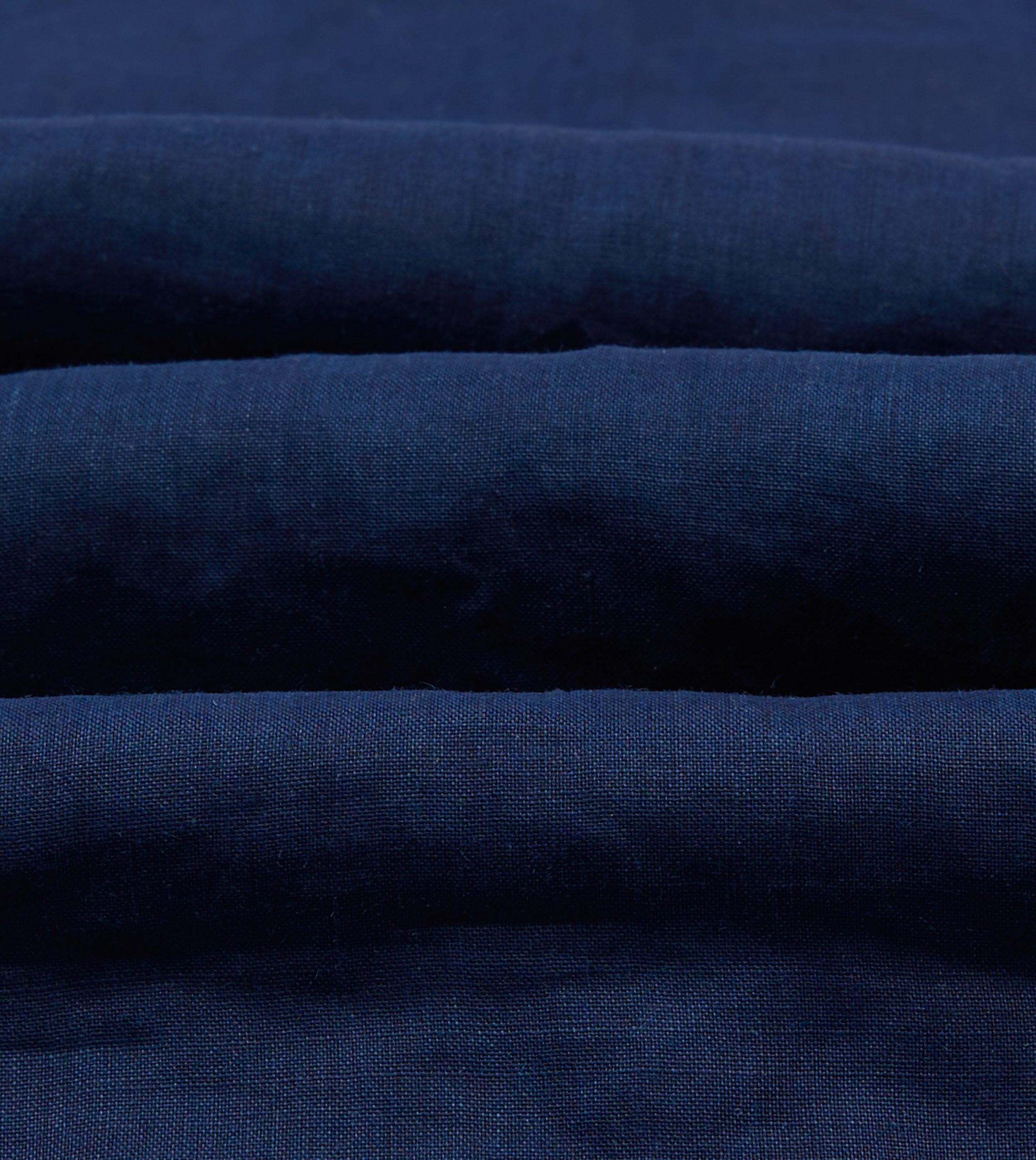 Indigo Ramie Camp Collar Short Sleeve Shirt - Image 2