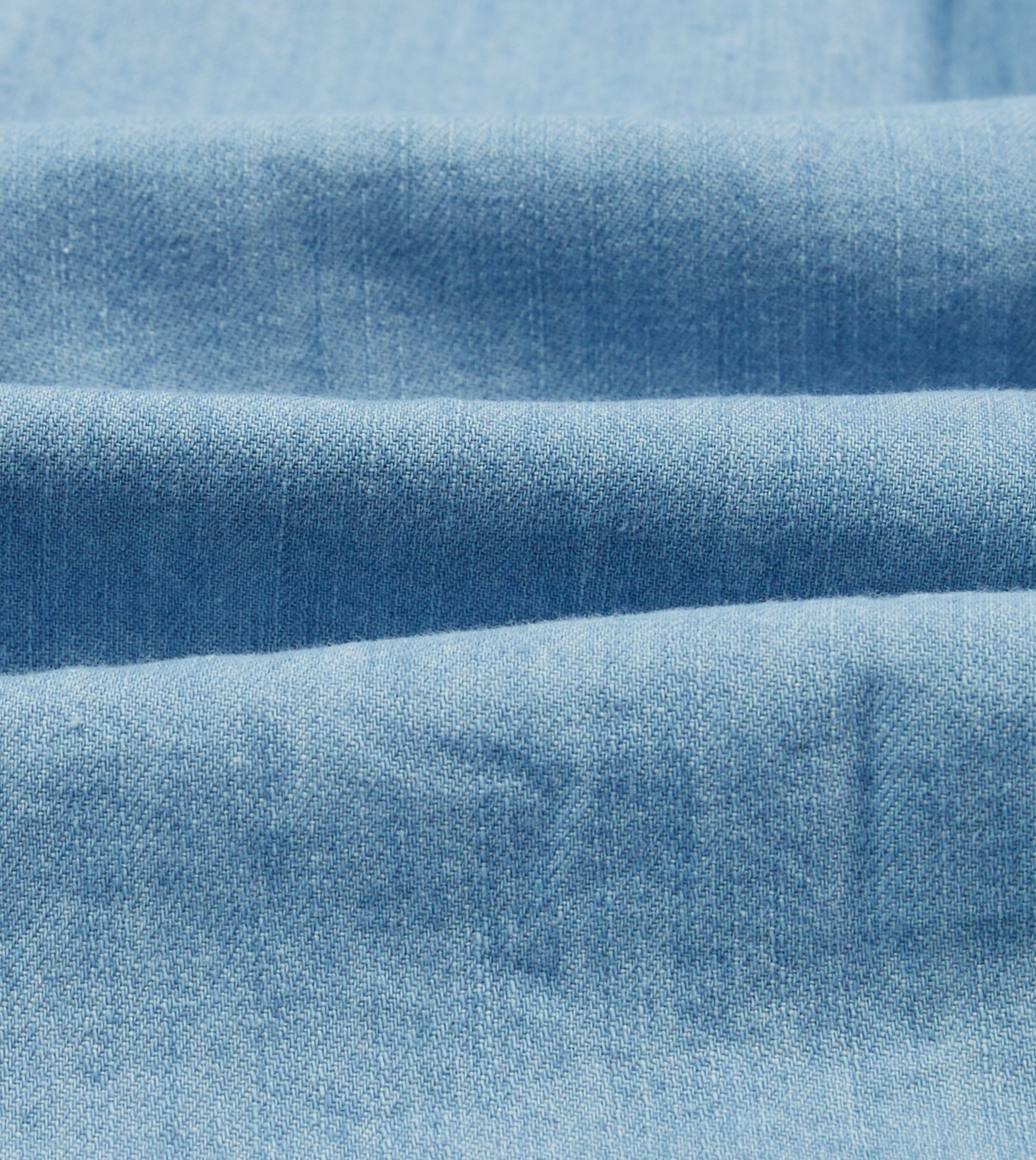 Bleach Wash Denim Work Shirt - Image 2