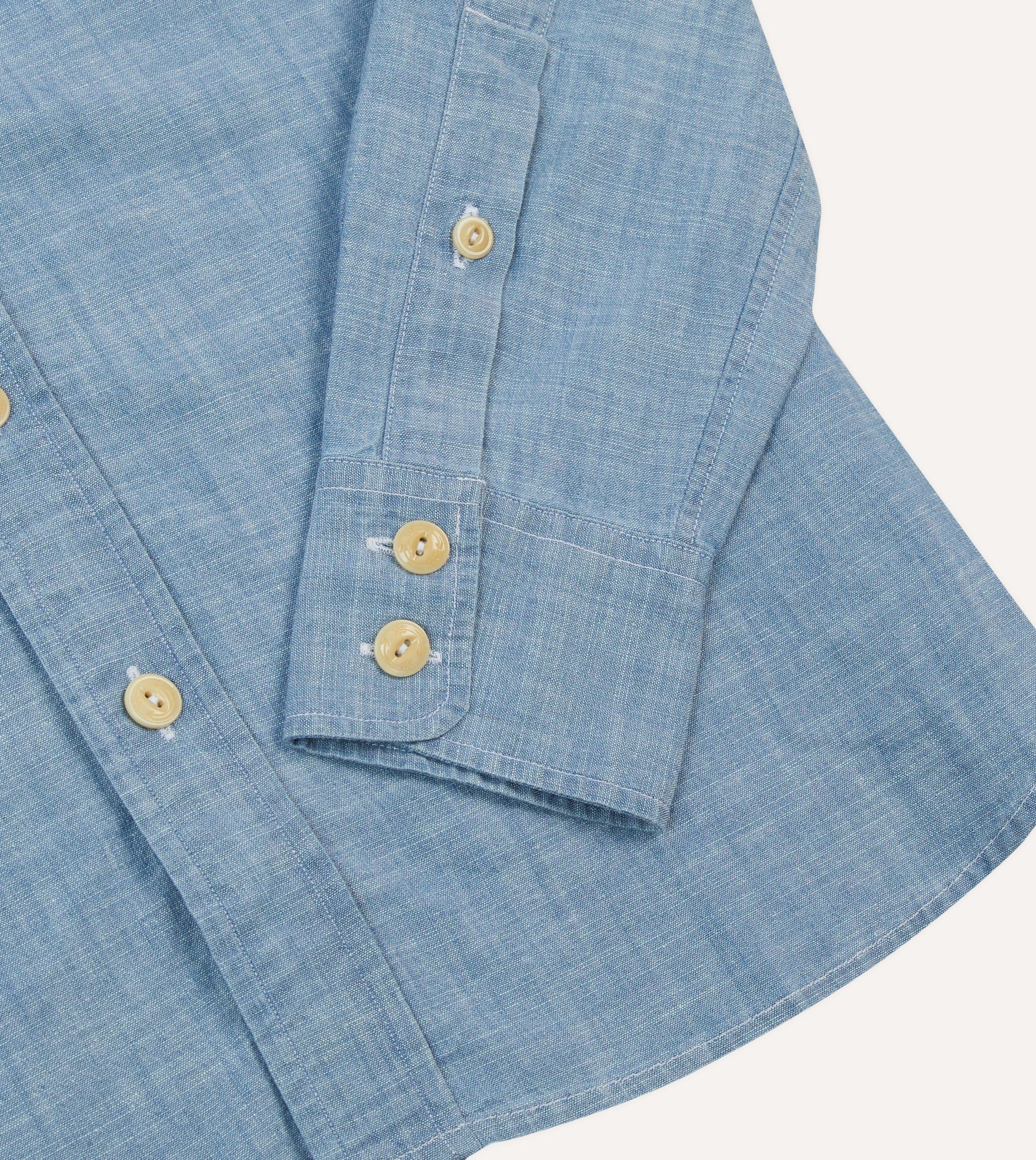 Chambray Two-Pocket Western Shirt - Image 5