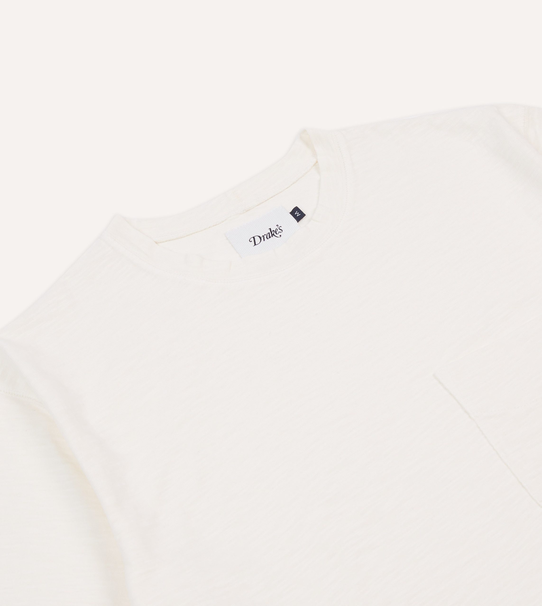 Antique White Flamé Cotton Crew Neck Hiking T-Shirt - Image 3