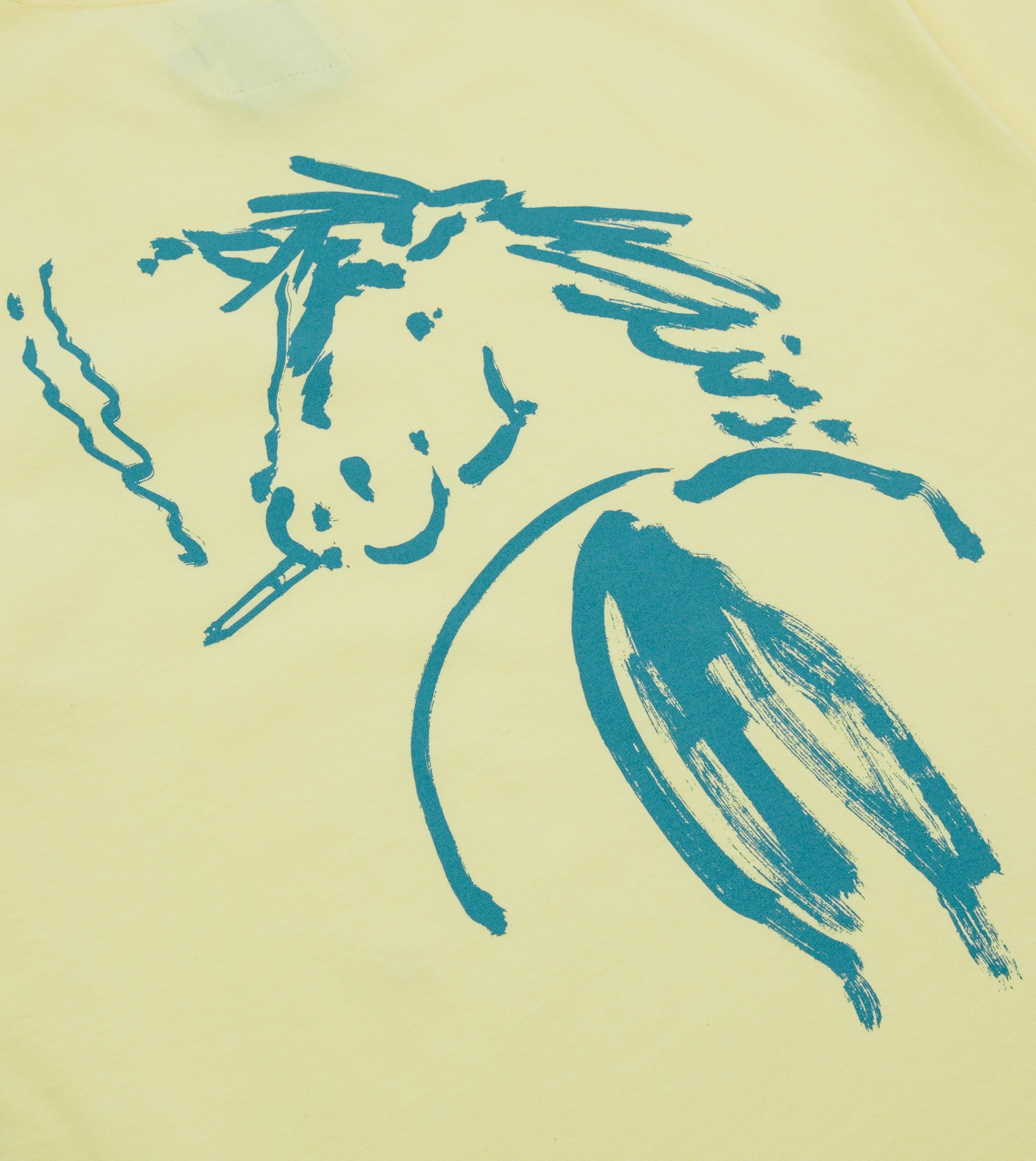 Yellow Horse Print Short-Sleeve Hiking T-Shirt - Image 6