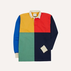 Multi Panelled Cotton Rugby Shirt