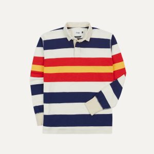Multi Stripe Flam?? Cotton Rugby Shirt
