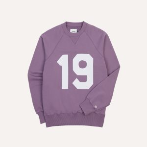 Lilac '1977' Appliqué Cotton Sweatshirt