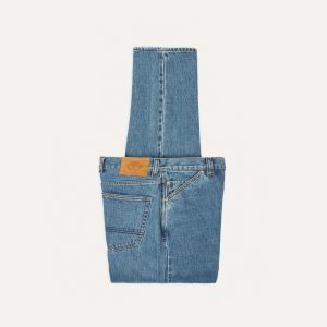 Bleach Wash 14.2oz Japanese Selvedge Denim Five-Pocket Jeans