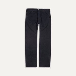 Navy Japanese Selvedge Needlecord Five-Pocket Trousers