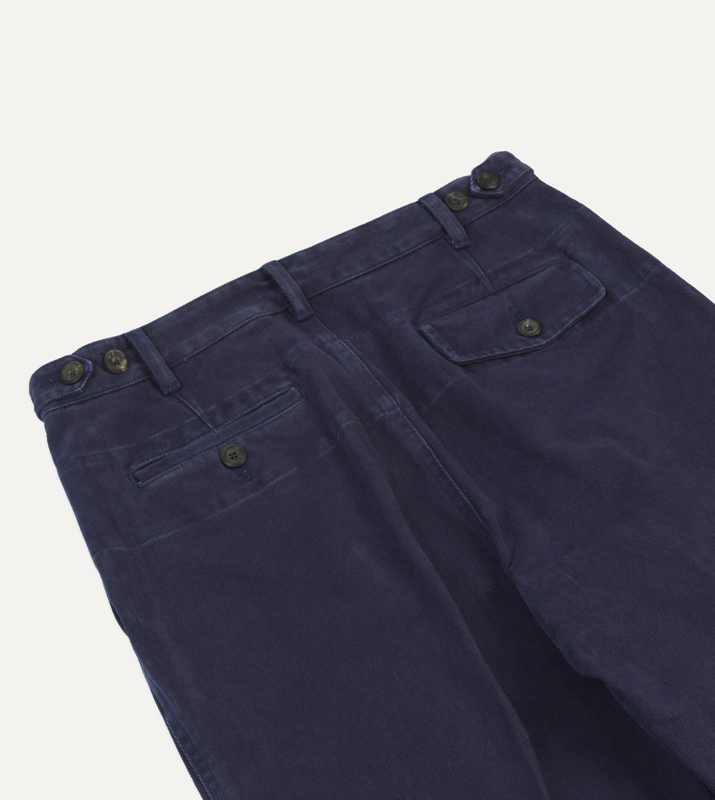 Indigo Heavy Cotton Twill Games Trousers - Image 5