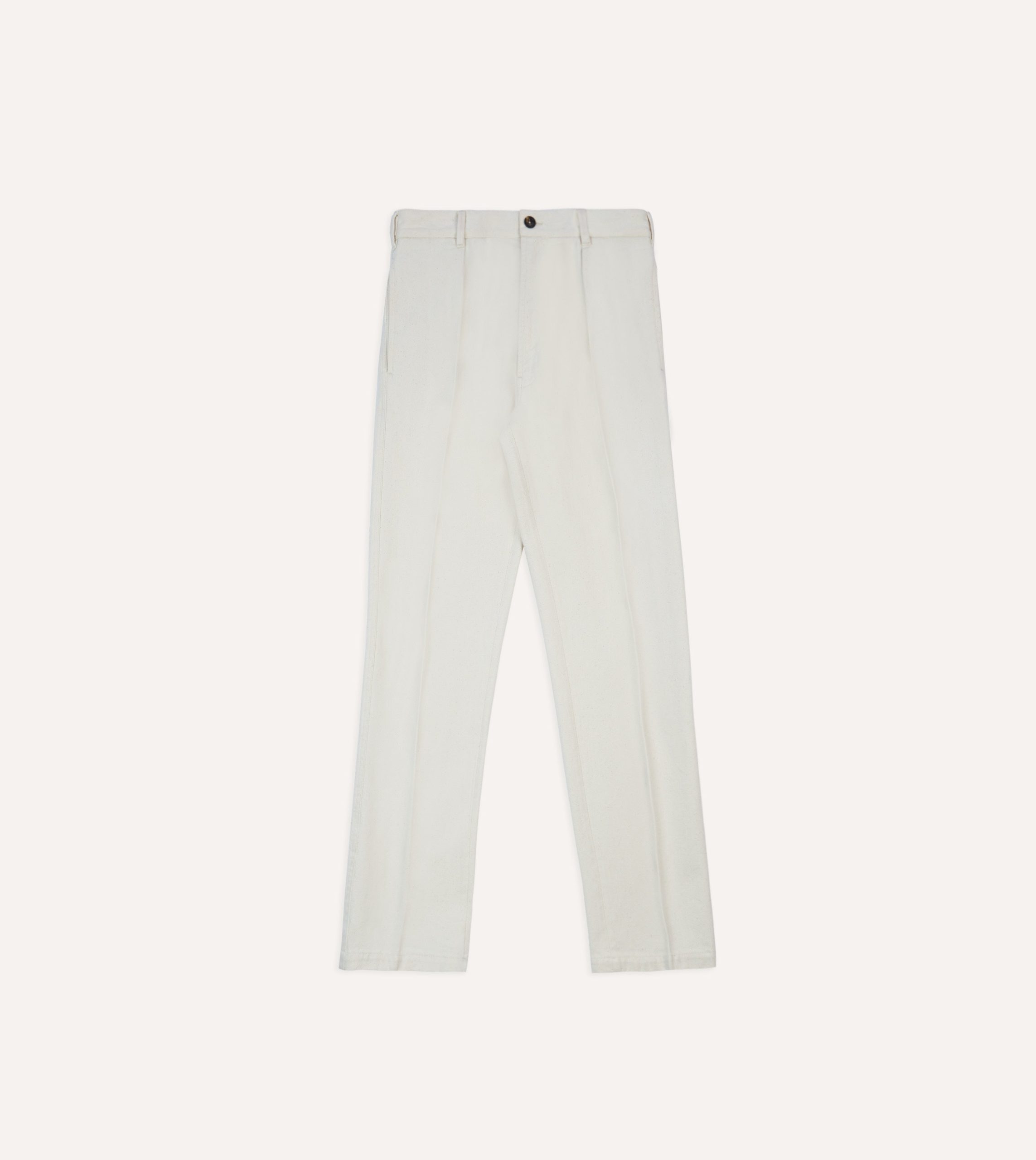Ecru Denim Games Trousers - Image 3