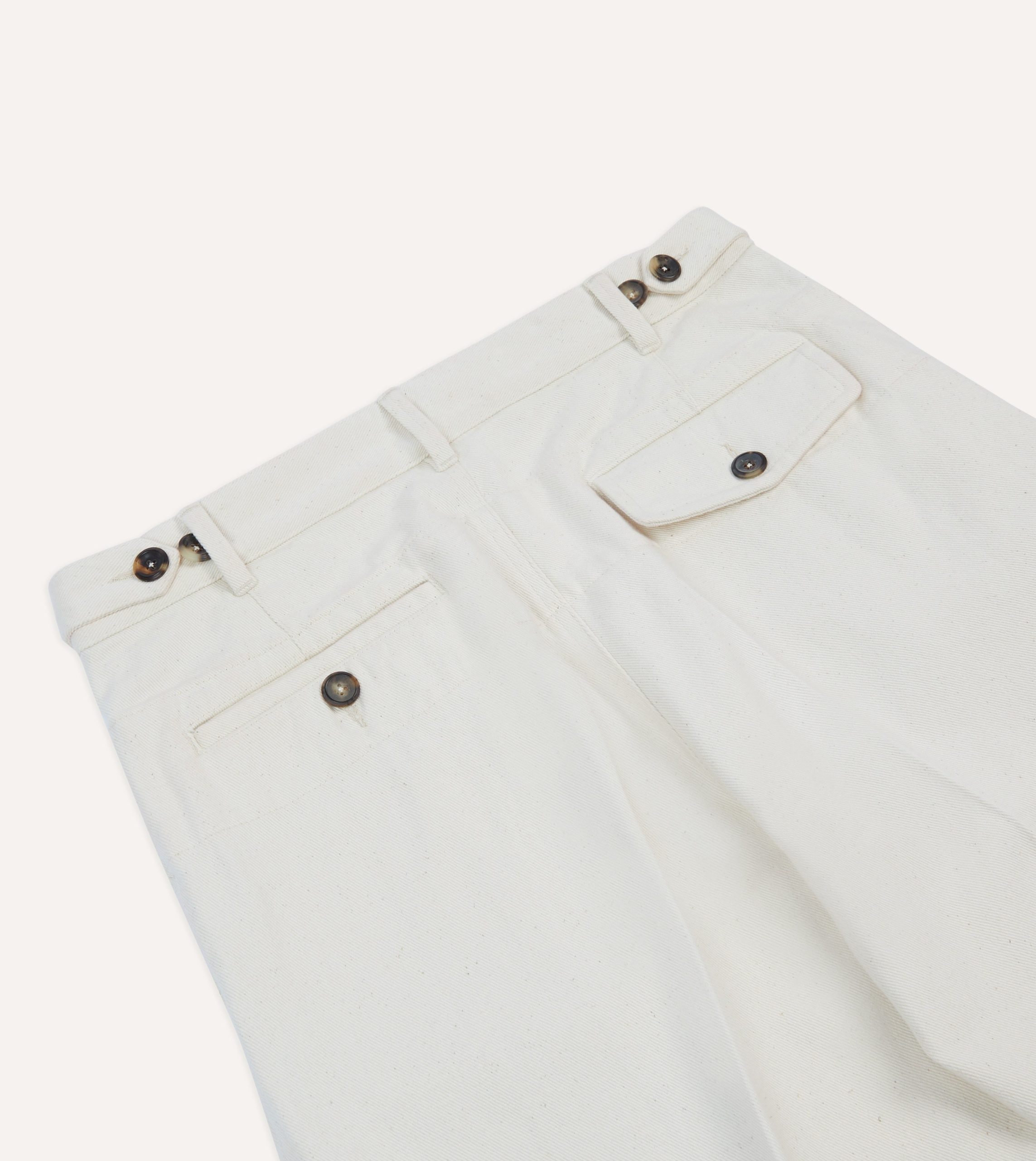 Ecru Denim Games Trousers - Image 5