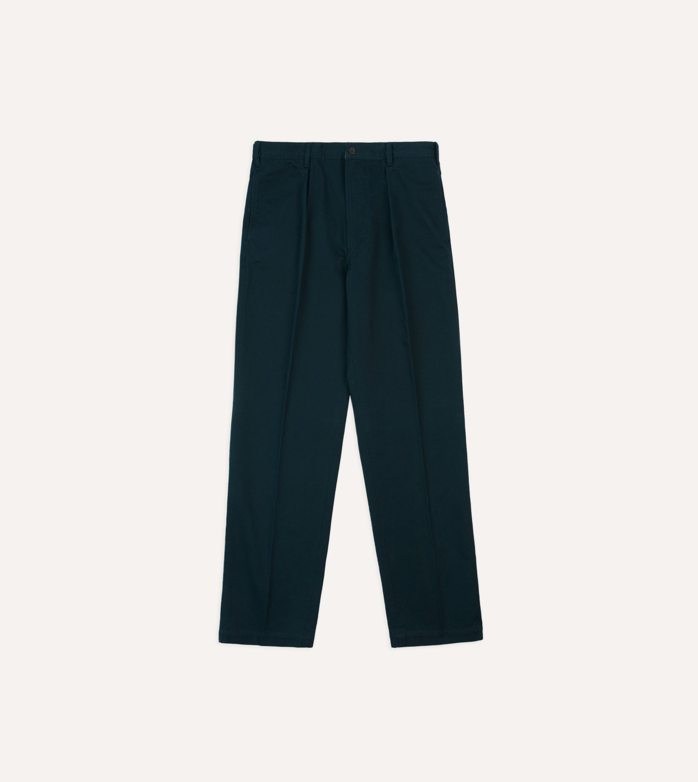 Navy Vintage Wash Cotton Games Trousers - Image 3
