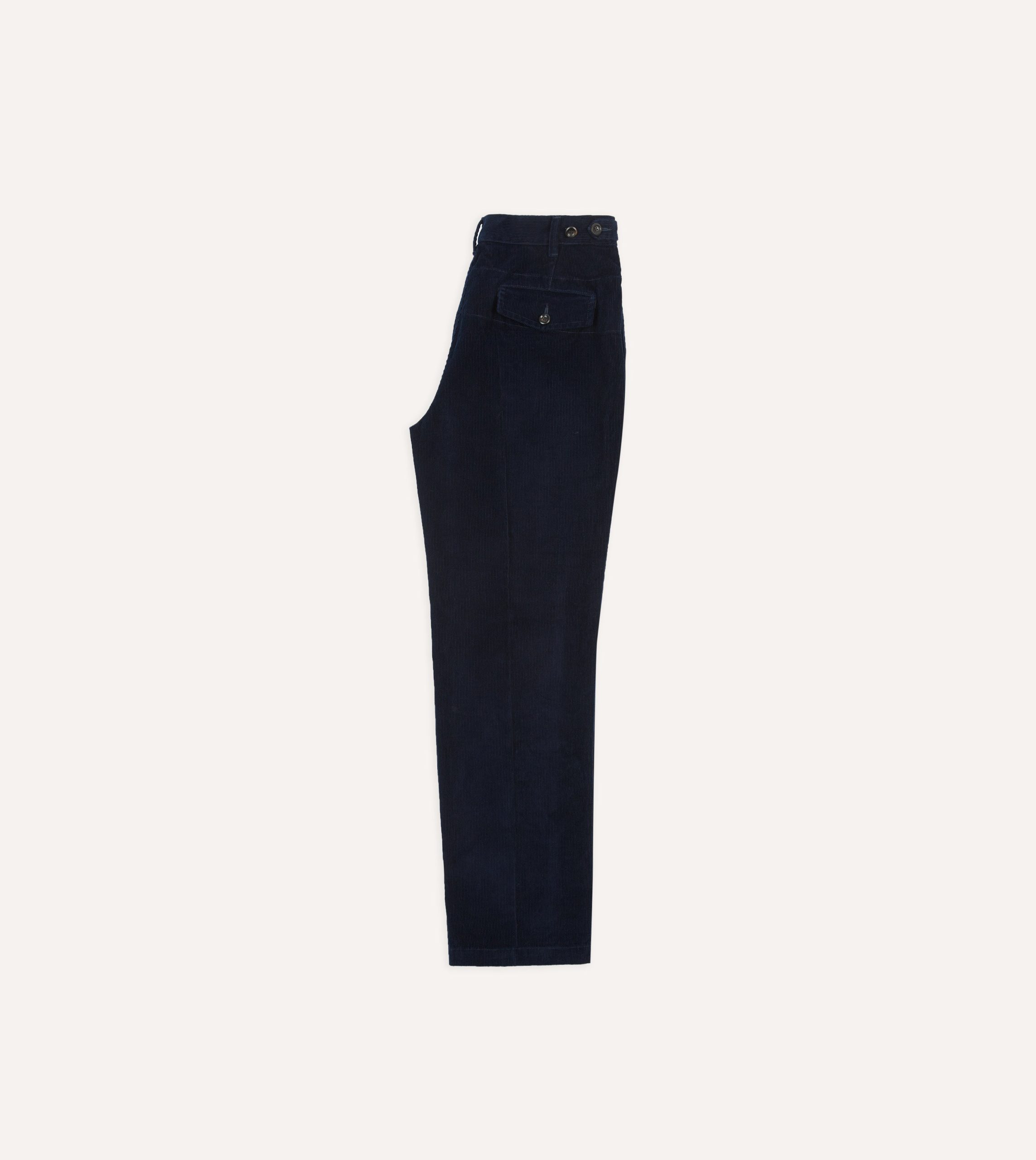 Navy Cotton Corduroy Field Games Trousers - Image 6