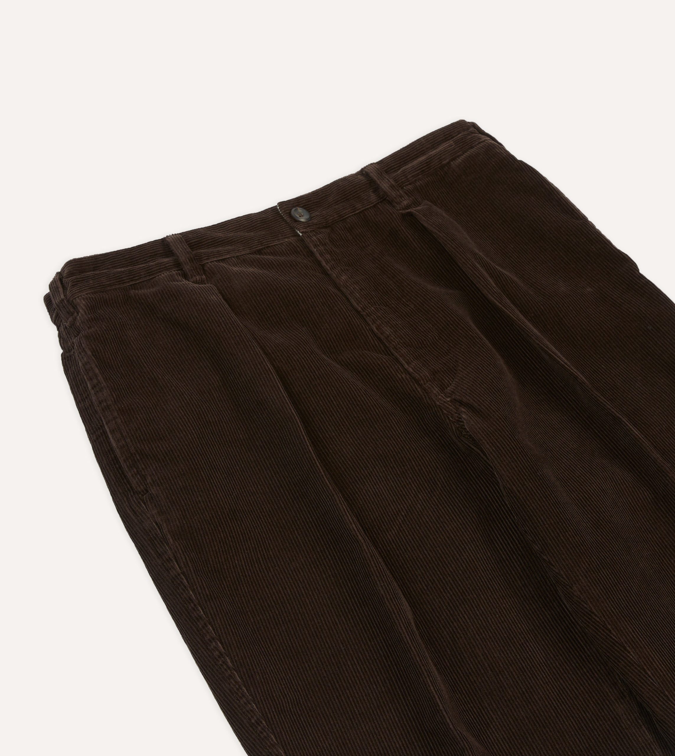 Brown Cotton Corduroy Field Games Trousers - Image 4