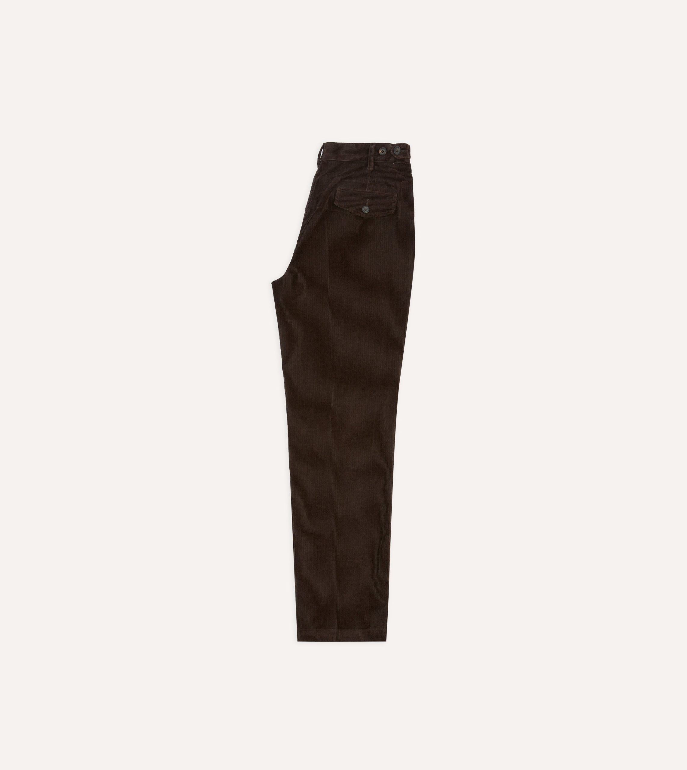 Brown Cotton Corduroy Field Games Trousers - Image 6