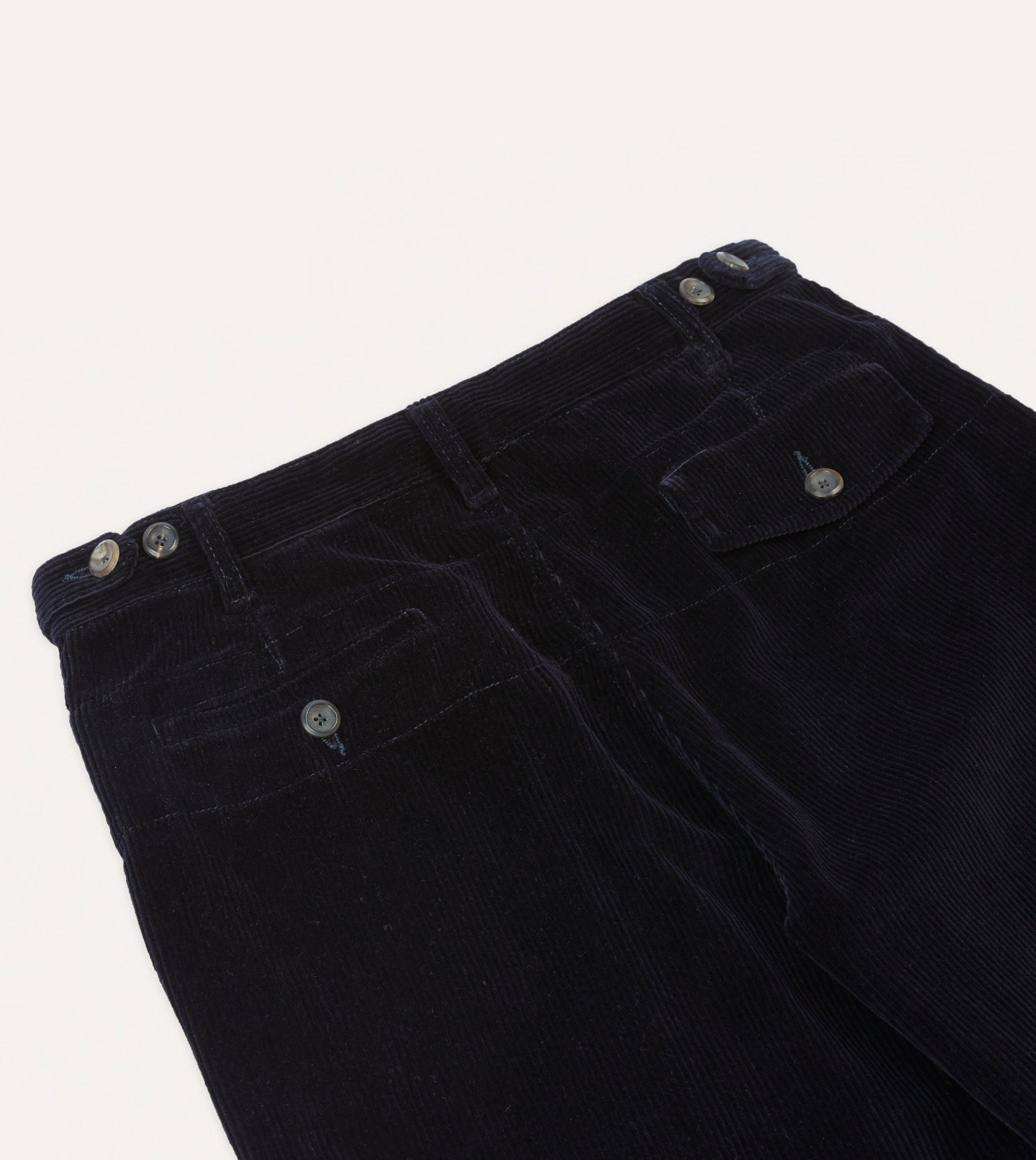 Navy Cotton Corduroy Games Trousers - Image 5