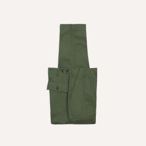Olive Cotton Fatigue Trouser