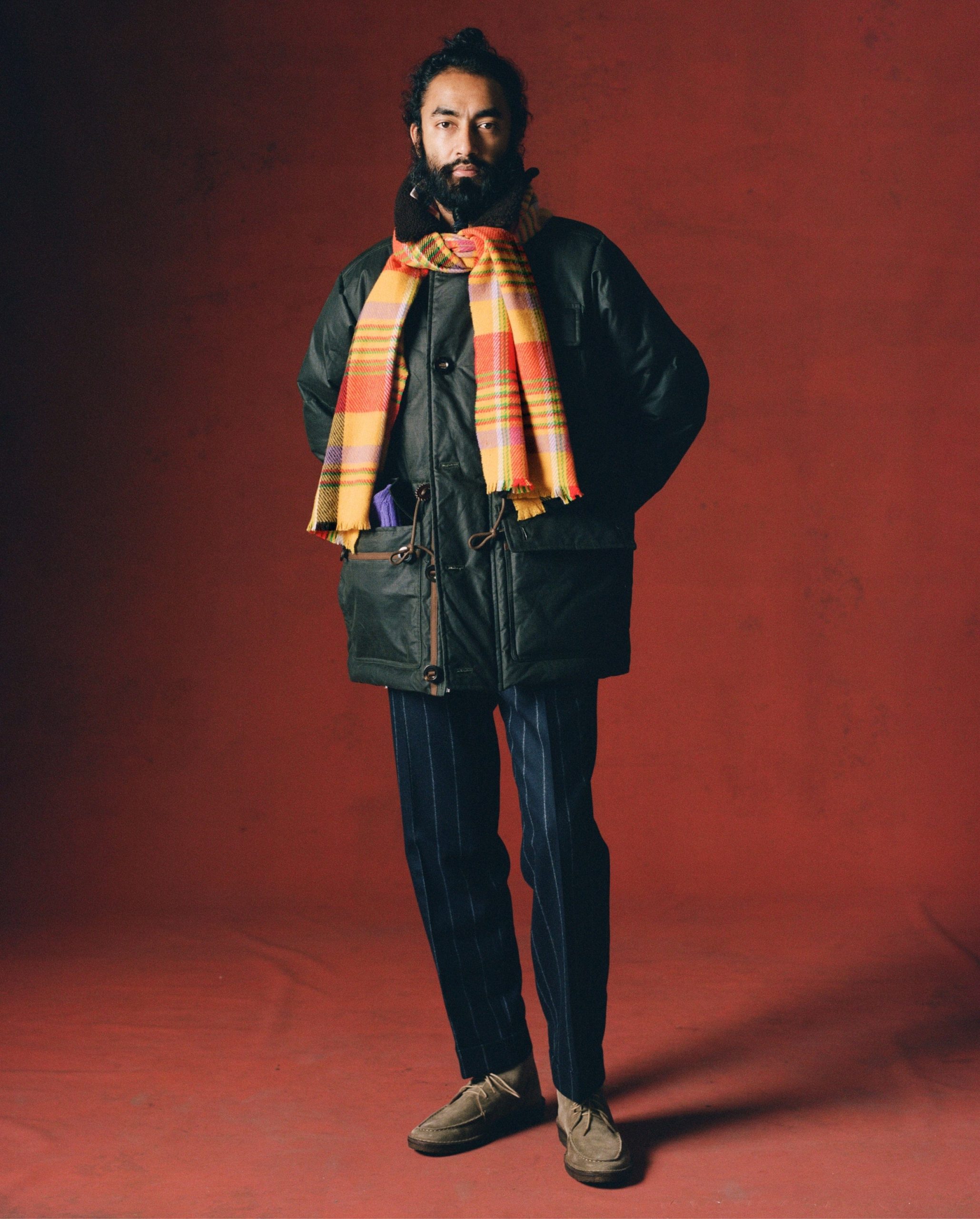 Green Waxed Cotton Expedition Parka - Image 12