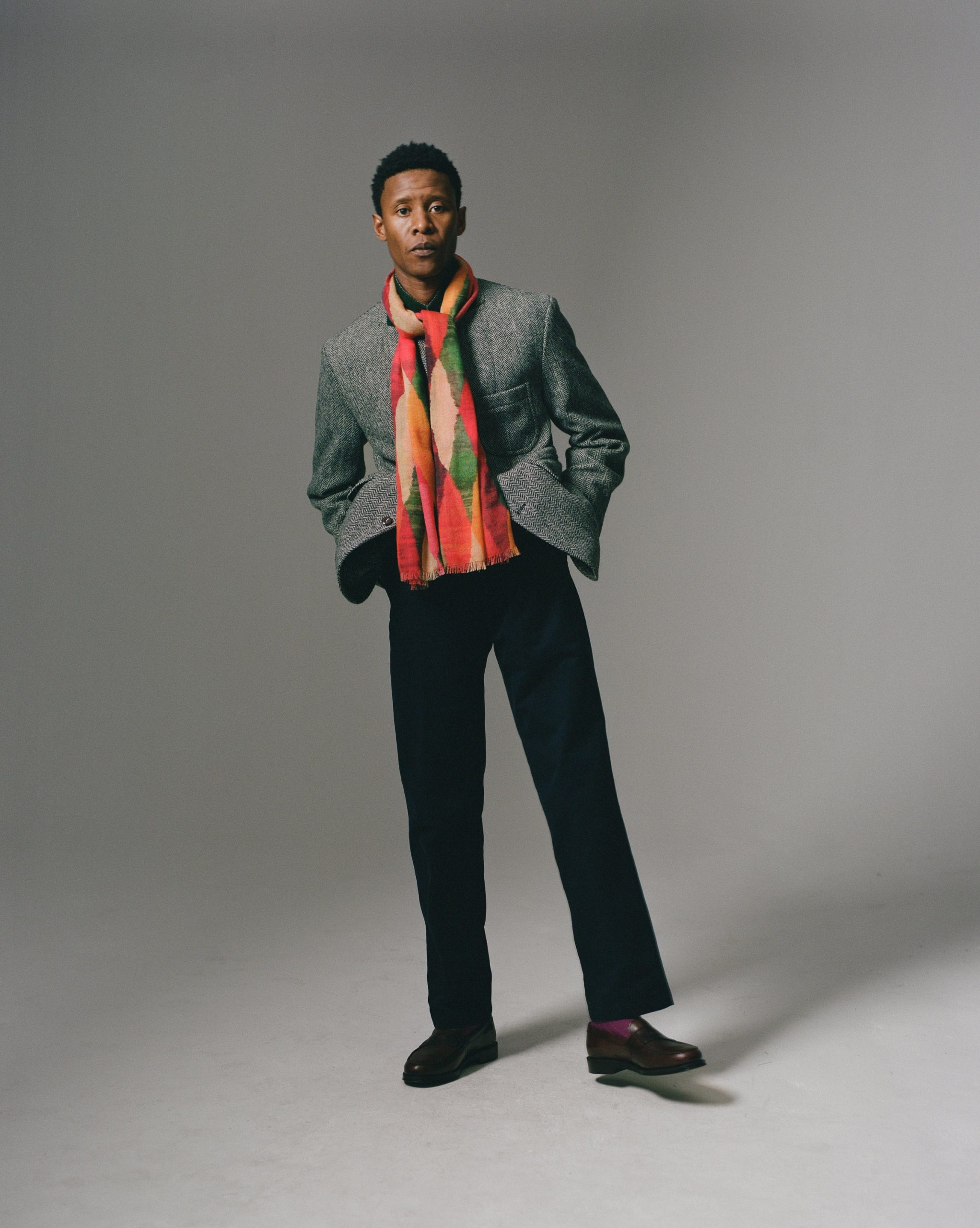 Grey Herringbone Harris Tweed Games Blazer Mk. VII - Image 9